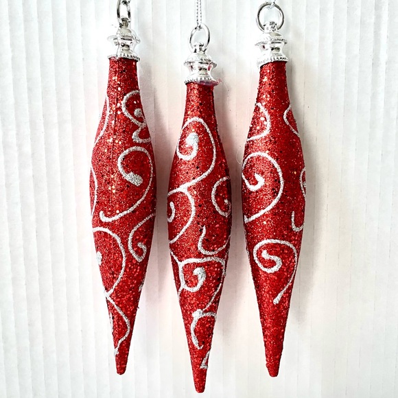 3 Christmas Icicle Tree Ornaments Christmas Decoration - NWT Gift 🎁 - Picture 1 of 8